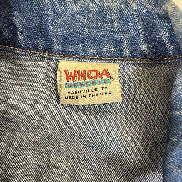 Vintage Billy Dean Billy The Kid Tour Whoa Denim Jacket Size Lg Country Music FS - Picture 6 of 10